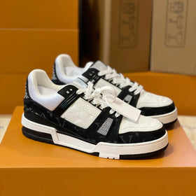 Men’s Platform Sneakers – Designer Rubber Skate Shoes Lace-Up Trainers